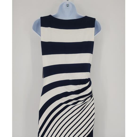 Soft Surroundings Vela Infinity Striped Maxi Dress Navy/White NWT Petite S - Picture 10 of 15